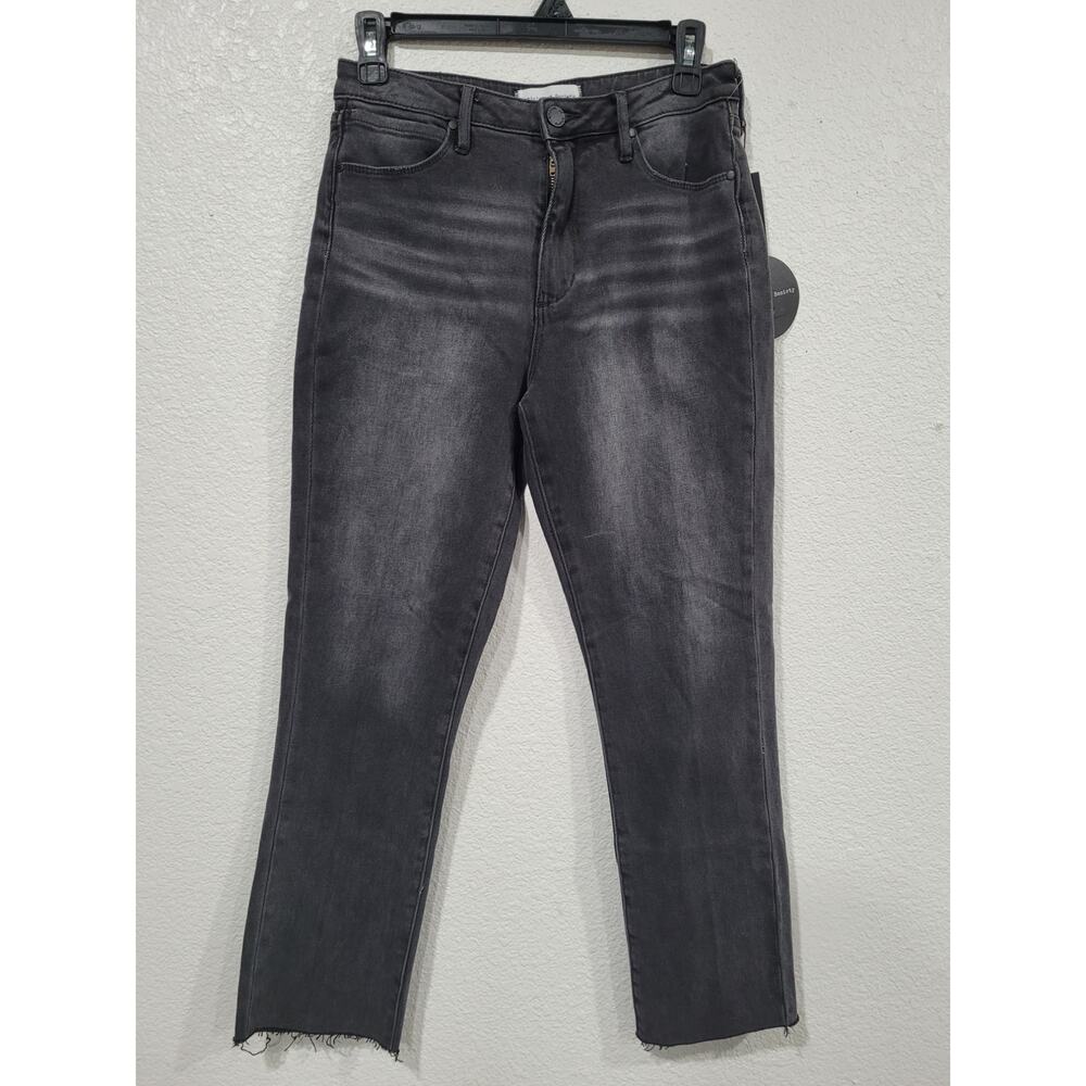 Articles of Society High Rise Straight Crop Black Jeans Women's size 25 #P3